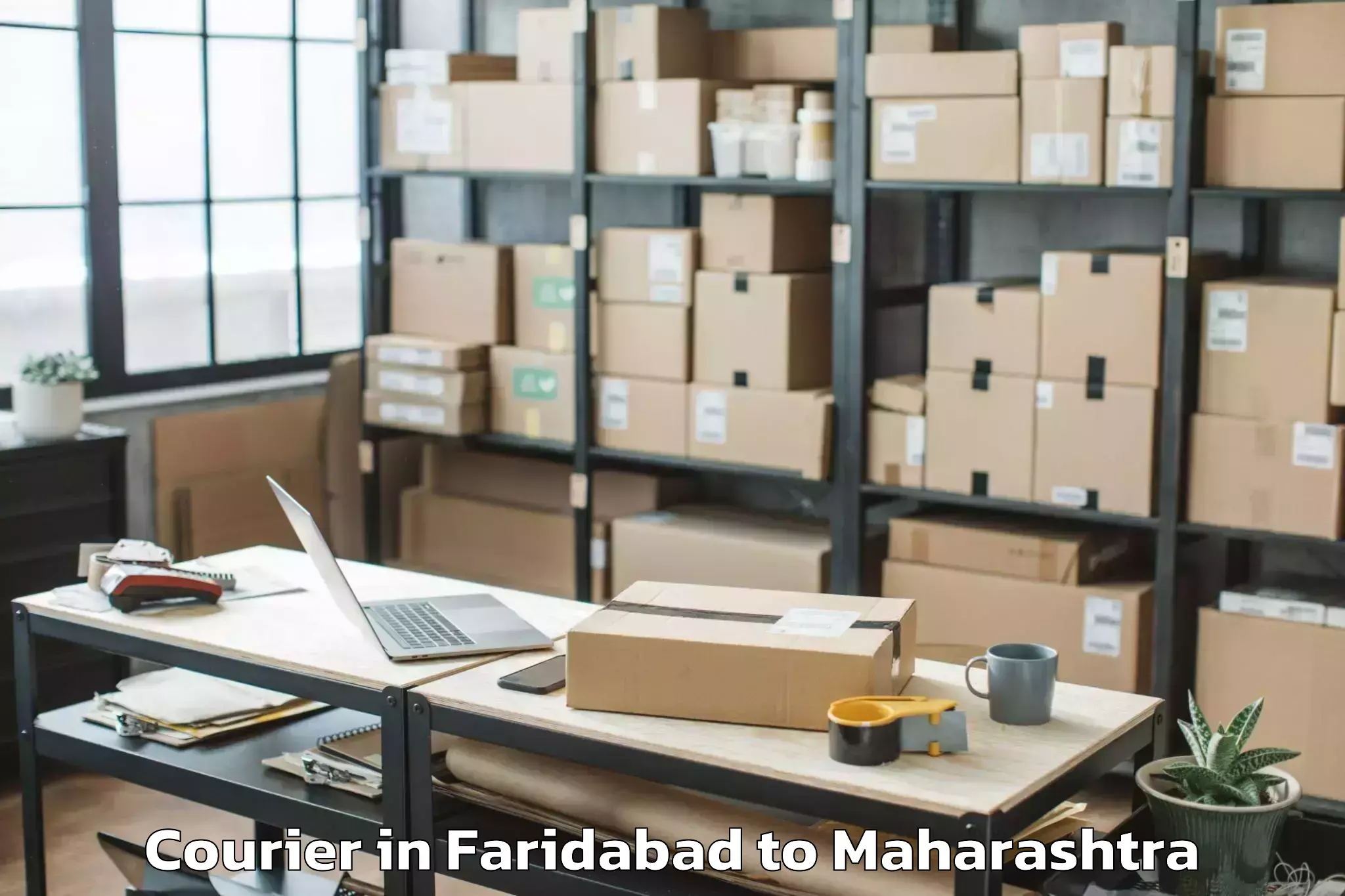 Easy Faridabad to Chandrapur Courier Booking